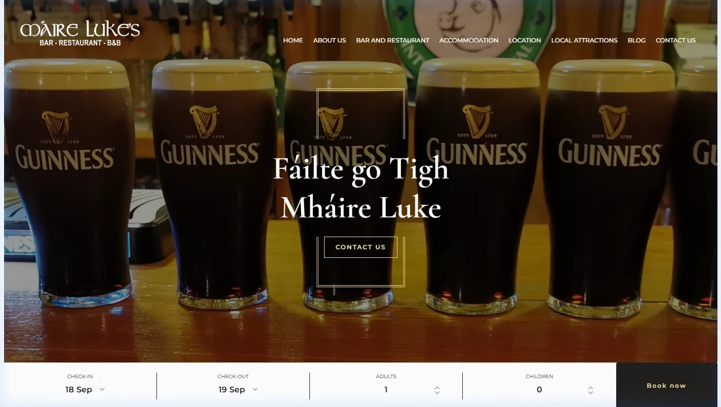 Máire Luke's Bar, Restaurant & B&B — Tourmakeady Mayo