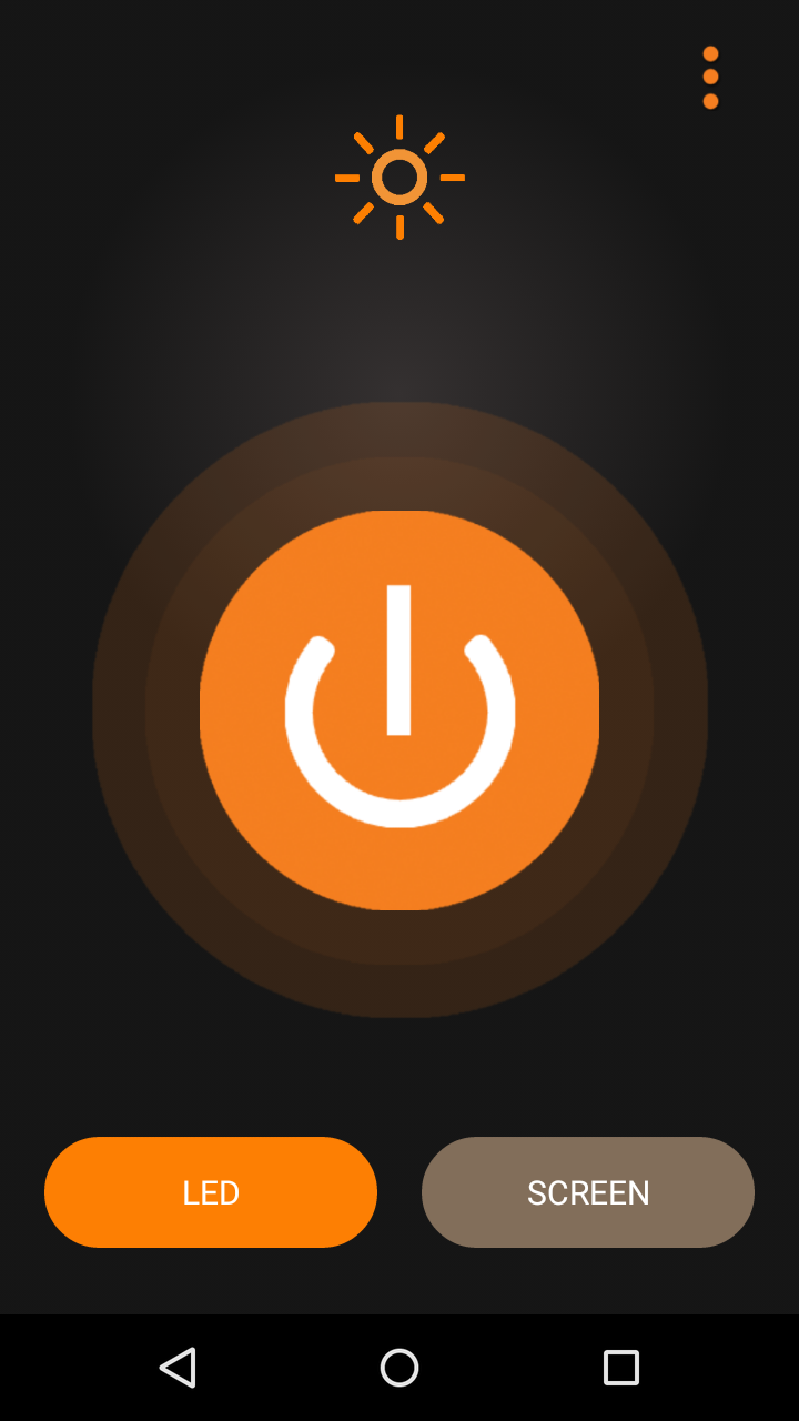 Active Illumination State with Glowing Power Indicator