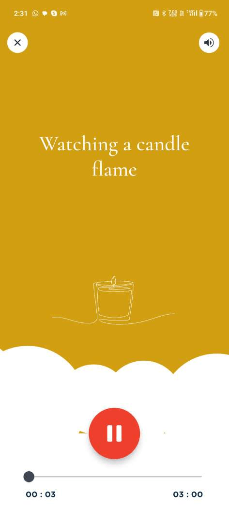Interactive 3-Minute Meditation Timer