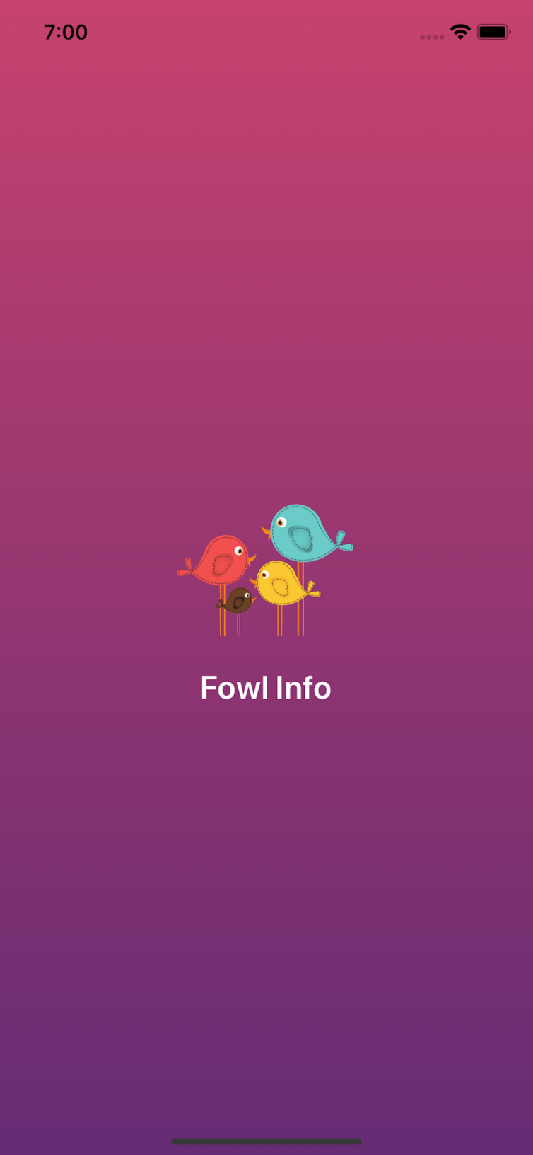 Fowl Info Application